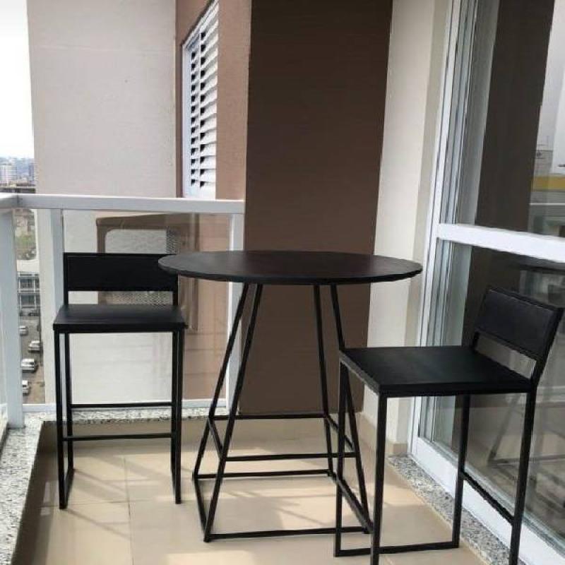 Bar Set – 2 Chairs + Table – Black × Black
