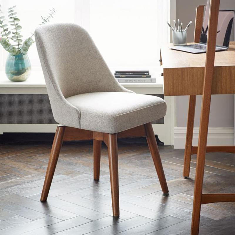 Chair – Off-white × Wood Finish
