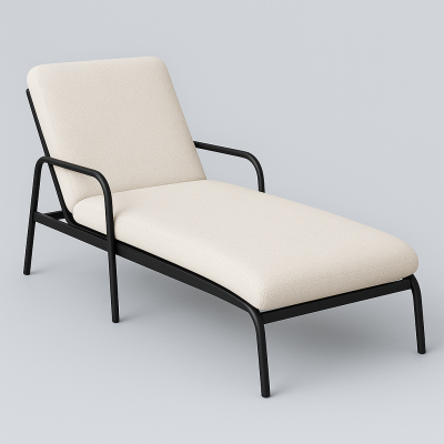 Chaise Lounge – Matte Black × Off-White