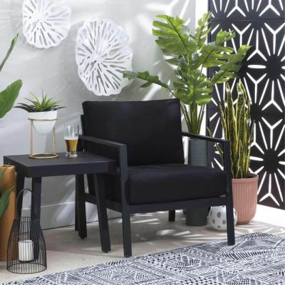 🪑 Outdoor Armchair – Full Black